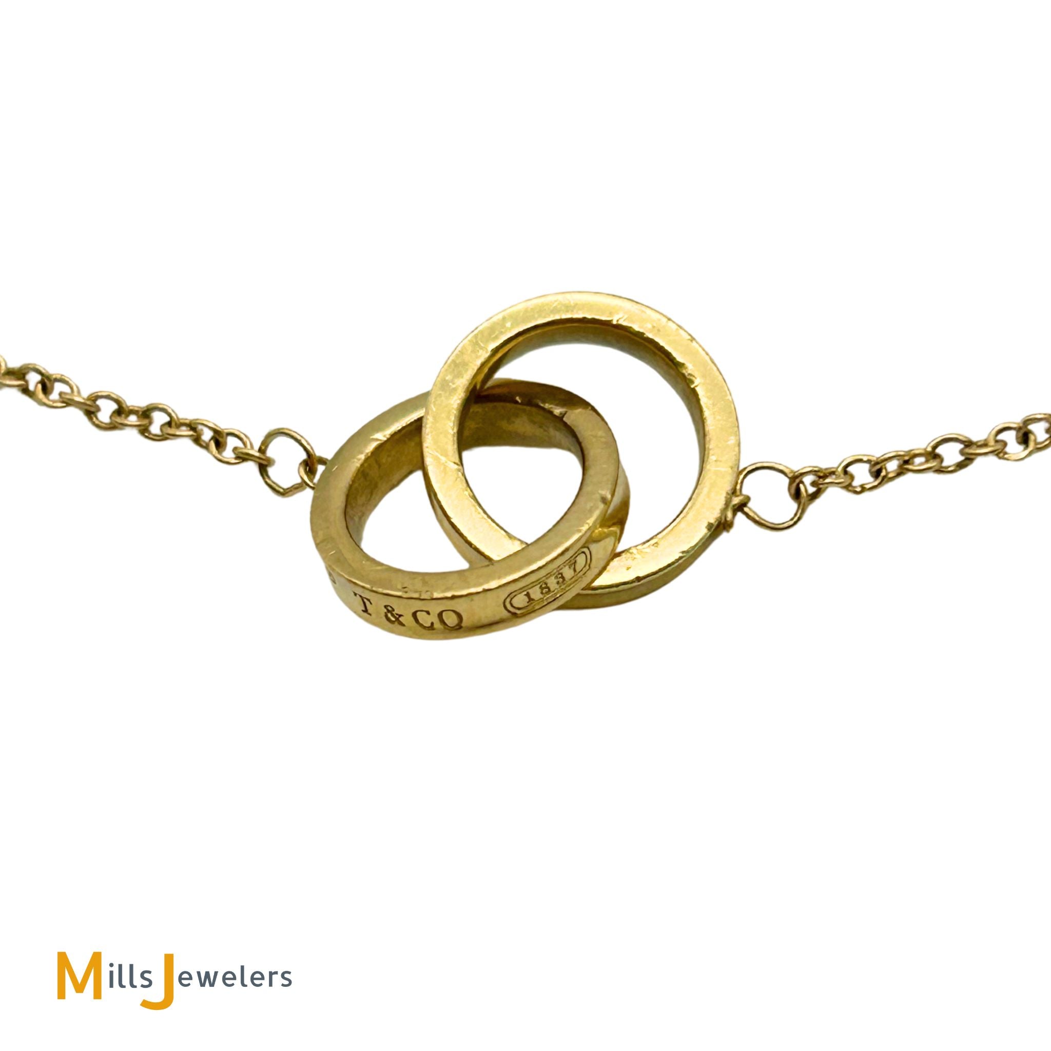 Tiffany & Co. 18K Yellow Gold 1837 Interlocking Circles