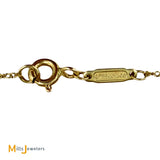 Tiffany & Co. 18K Yellow Gold Mini Double Heart Tag Necklace