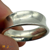 Tiffany & Co. 1837 Concave Band Ring Sterling Silver 925 Size 9.75