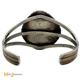 James W Toadlena Navajo Royston Turquoise Sterling Silver 925 Cuff Bracelet