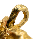 Vintage 14k Yellow Gold Shark Tooth Slide Pendant