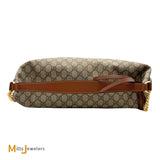 Gucci GG Supreme Monogram Coated Canvas Linea A Hobo Large Canvas Shoulder Bag
