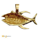 14K Yellow Gold Tuna Fish Pendant