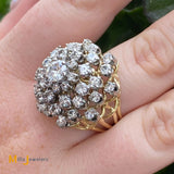 diamond cluster ring size 6.75