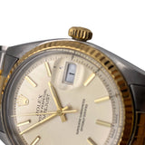 Vintage Rolex Datejust 1601 36mm Steel & 14K Yellow Gold Champagne Dial Watch 1961