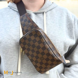 Vintage Louis Vuitton Damier Ebene Geronimos Crossbody Bag 2005 N51994