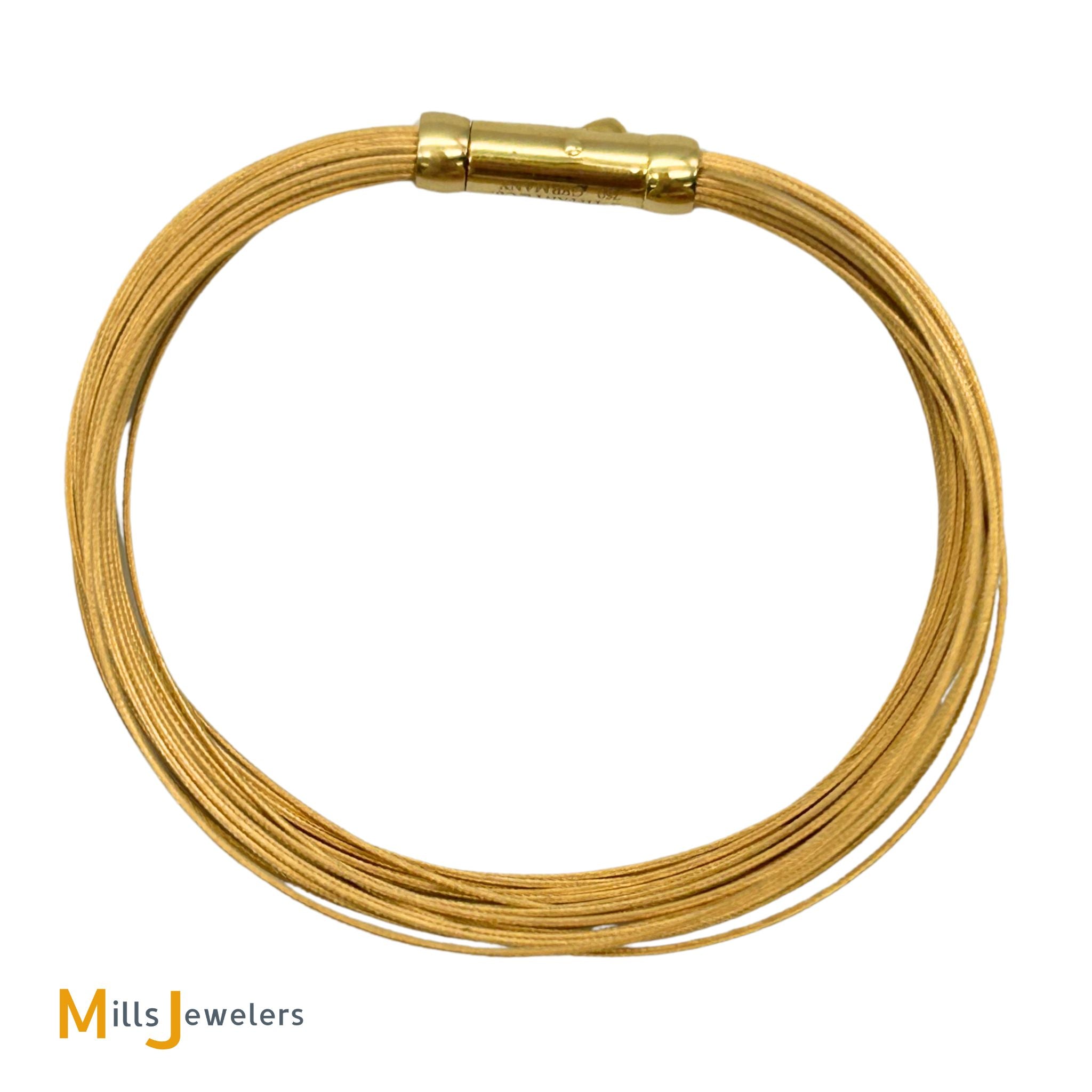 Vintage Tiffany & Co. 18K Yellow Gold Multi-Wire Wrap Bracelet