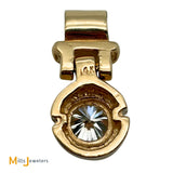 14K Yellow Gold 0.91ct Bezel-Set Diamond Hinged Pendant