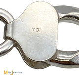 YGI Italy Sterling Silver 925 26 Inch Figaro Link Chain Necklace