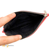 Yves Saint Laurent Monogram Small Zip-Top Quilted Leather Bill Pouch in Neon Pink