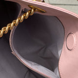 Gucci Calfskin Matelasse Medium GG Marmont Pink Shoulder Bag
