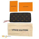 Louis Vuitton Zippy Monogram Canvas Rose Ballerine Wallet M41894