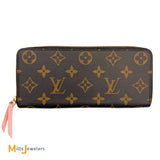 Louis Vuitton Zippy Monogram Canvas Rose Ballerine Wallet M41894