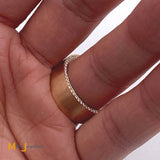 14k rose gold diamond wedding band size 10.75