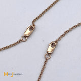 14K Rose Gold 0.78ctw Round Brilliant Diamond Necklace with 6.5” Bracelet Extender