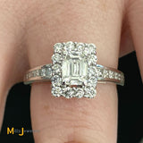 14k white gold wedding ring size 6.5