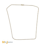14K Yellow Gold 20 Inch Bead Link Chain Necklace
