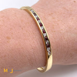 diamond ruby bangle bracelet