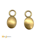 14K Yellow Gold Opal Dangle Charms for Earrings