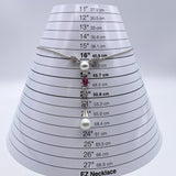 18K White Gold Freshwater Pearl 2.15ct Pink Tourmaline 0.53cts Diamond Necklace