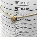 18K Yellow Gold 0.33ct Cushion Diamond 0.16cts Melee Diamond Pendant Necklace