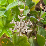 snowflake pendant diamond necklace