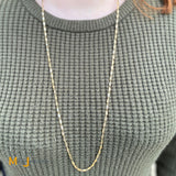 18K Yellow Gold 10.5ctw Bezel-Set Baguette Diamond Chain Link Necklace