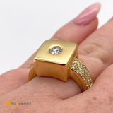 18k yellow gold ring size 6.5
