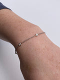 Blue Nile 18K White Gold 1.02ctw Asscher-Cut Diamond Bracelet