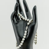 Round Akoya 14K White Gold Pearl Strand 18”