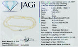 Estate Round South Sea Diamond 18K White Gold Pearl Strand
