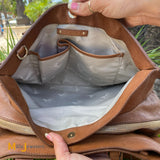 Celine Orlov Brown Large Tote Bag
