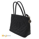 chanel caviar leather diamond pattern tote bag