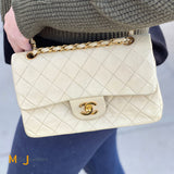 Chanel Vintage Classic Double Flap Handbag Beige
