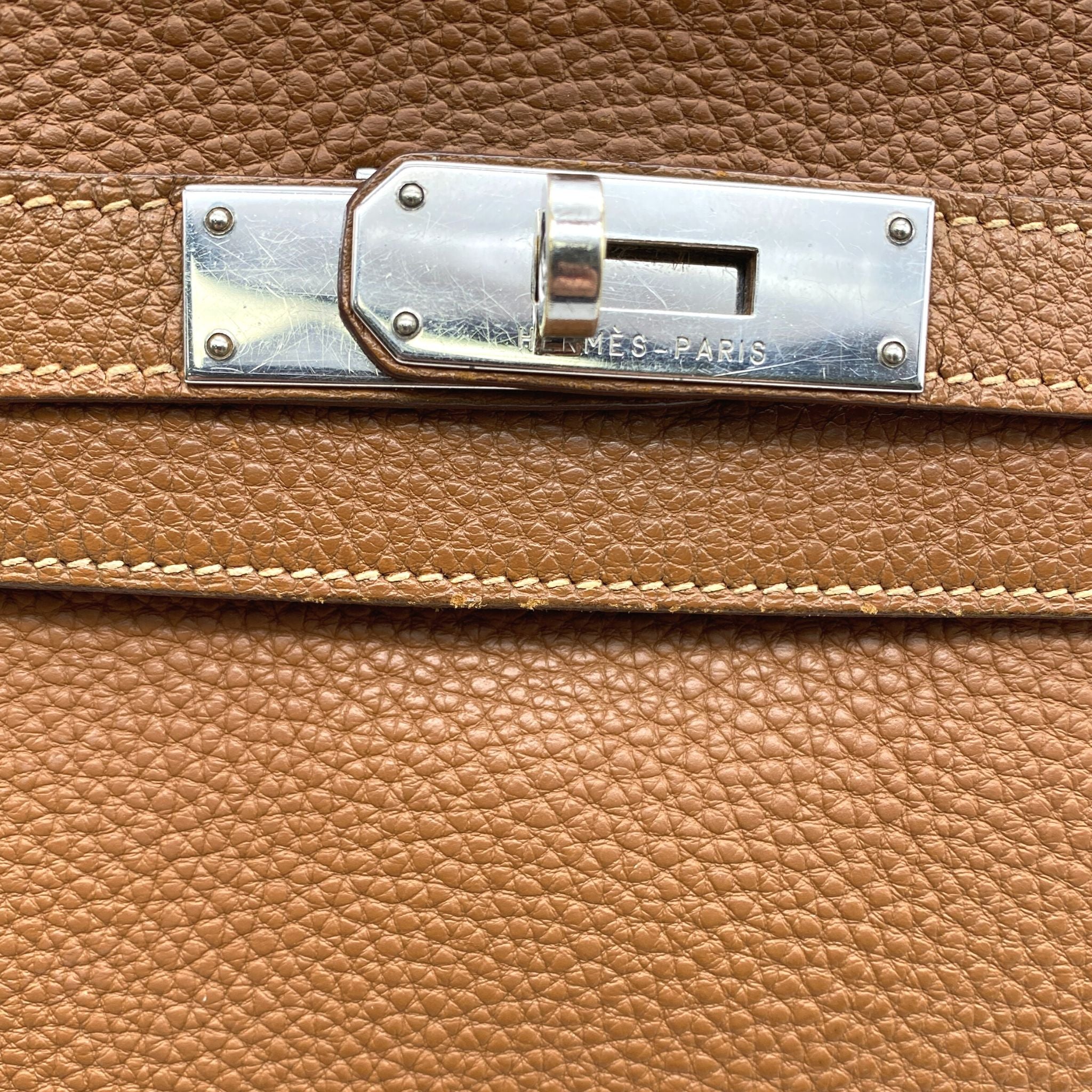 Kelly Retourne 32 Vert Anis Colour in Togo Leather with palladium hardware.  Hermès. 2004., Handbags and Accessories Online, Ecommerce Retail