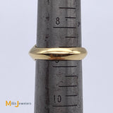 Boulder Opal Trilliant Diamond 18K Yellow Gold Cocktail Ring Size 8.75