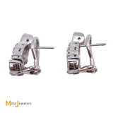 diamond earrings side view