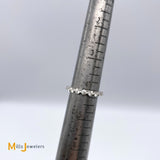 14K White Gold 1.02ct Diamond Eternity Band Ring Size 4