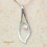 Platinum 0.42ctw Pear-Shaped Briolette Diamond Dangle Earrings