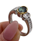 Brazilian Alexandrite diamond ring size 7.75