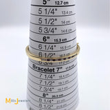 14k yellow gold bangle bracelet size 6.5