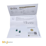 gia certified emerald earrings