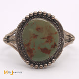 Sterling Silver Green Turquoise Cuff Bracelet