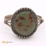 Sterling Silver Green Turquoise Cuff Bracelet