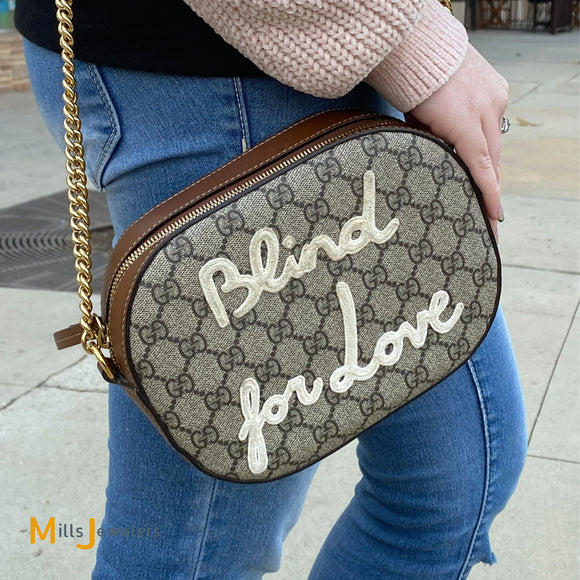 Gucci Blind for Love GG Supreme Crossbody Shoulder Bag