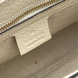 Gucci Soho Off-White Chain Strap Pebbled Calfskin Shoulder Bag
