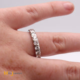 platinum diamond eternity ring size 8