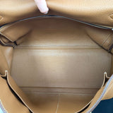 Hermes Togo Kelly Retourne 32 Gold Tote Bag with Palladium Hardware