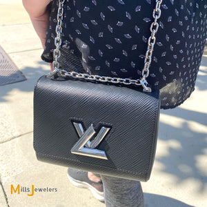 Louis Vuitton Black EPI Leather Twist PM Shoulder Bag – Mills Jewelers &  Loan