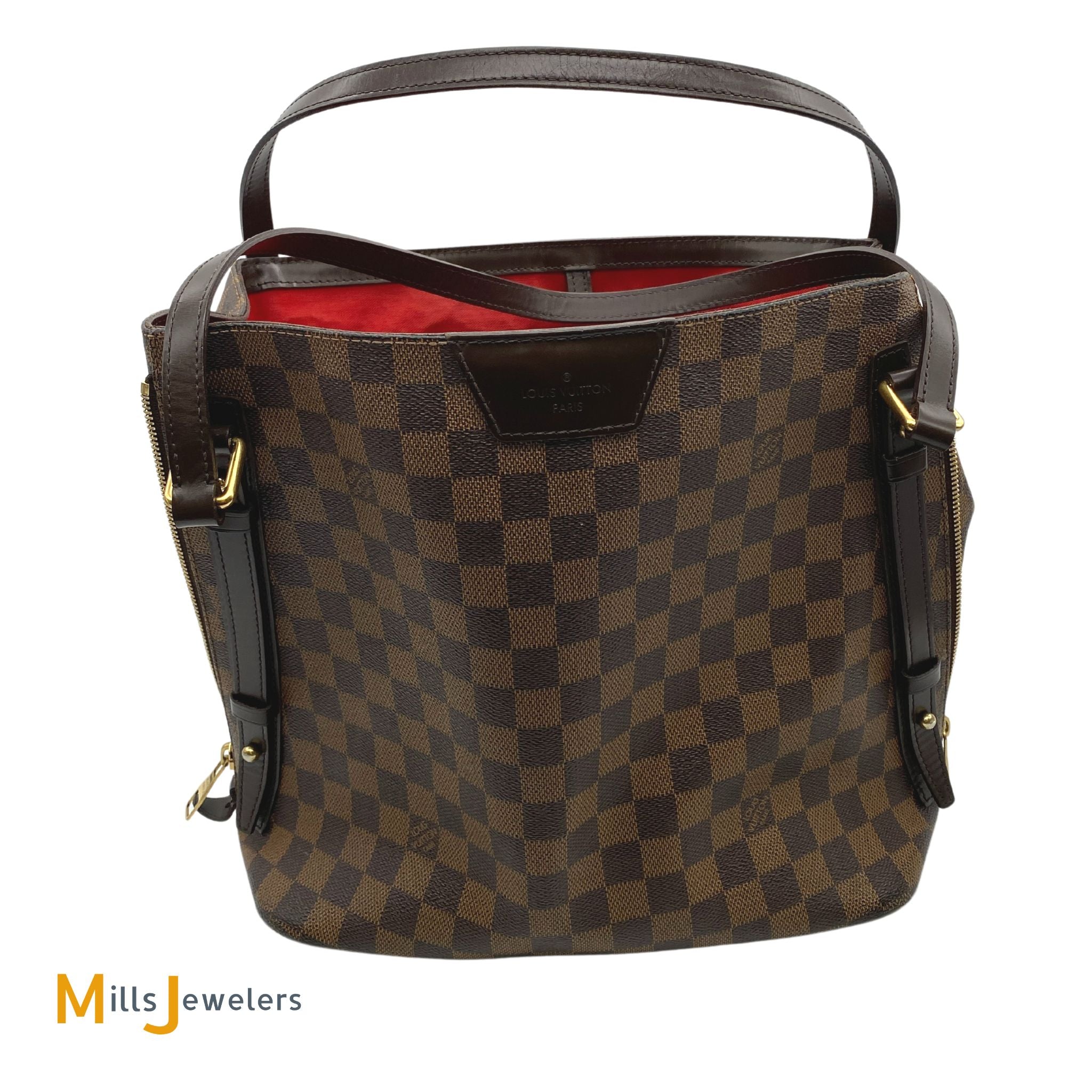 Louis Vuitton // 2012 Brown Damier Ebene Cabas Rivington Tote